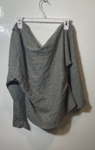 Load image into Gallery viewer, Zara Womens Gray Long Sleeve Cowl Neck Pullover Blouse Top Size Medium