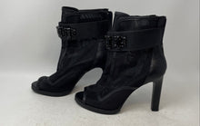 Load image into Gallery viewer, Karl Lagerfeld Womens Blayze Black Peep Toe Back Zip Ankle Booties Size 8.5 M