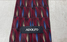 Load image into Gallery viewer, Adolfo Mens Multicolor Geometric Print Adjustable Classic Designer Tie