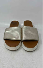 Load image into Gallery viewer, Italian Shoemakers Womens Lawson Gold Leather Slip-On Slide Sandals Size 9.5M