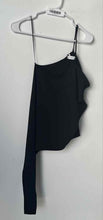 Load image into Gallery viewer, Zara Womens Black One-Shoulder Side Panel Blouse Top Size Medium