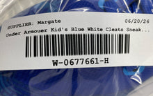 Load image into Gallery viewer, Under Armour Kids Highlight Franchise Blue White Lace-Up Football Cleats Size 4Y