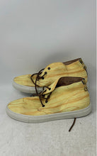 Load image into Gallery viewer, Del Toro Mens Wood Grain Yellow Lace-Up Ankle Chukka Boots Size 11