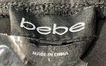 Load image into Gallery viewer, Bebe Womens Black High Waist Back Zip Skinny Leg Ankle Leggings Size Large