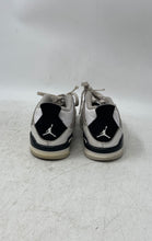 Load image into Gallery viewer, Nike Kids Jordan 4 Retro BQ7670-111 White Black Sneaker Shoes Size 10C No Insole