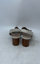 Load image into Gallery viewer, Donald Pliner Womens Radly Cream Brown Leather Slingback Heels Size 8.5M
