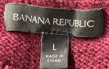 Load image into Gallery viewer, Banana Republic Womens Burgundy Long Sleeve Crew Neck Pullover Sweater Size L