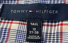 Load image into Gallery viewer, Tommy Hilfiger Mens Multicolor Plaid Collared Dress Shirt Size 19 37-38 Tall
