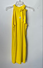 Load image into Gallery viewer, New York & Company Womens Yellow Sleeveless Halter Neck Maxi Dress Size Medium
