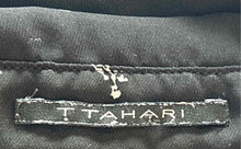 Load image into Gallery viewer, T Tahari Womens Black White Bird Print Long Sleeve Button-Up Shirt Size Medium