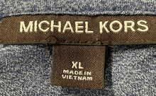 Load image into Gallery viewer, Michael Kors Mens Blue Heather Short Sleeve Regular Fit Polo Shirt Size XL