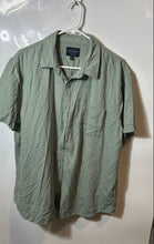Load image into Gallery viewer, Lucky Brand Mens Green Short Sleeve Spread Collar Button-Up Shirt Size XL