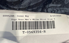 Load image into Gallery viewer, Hugo Boss Mens White Long Sleeve Collared Button-Up Shirt Size Small