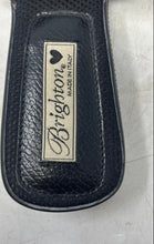 Load image into Gallery viewer, Brighton Womens Black Leather Whipstitch Open Toe Slip-On Slide Sandals Size 9
