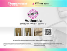 Load image into Gallery viewer, Authentic Burberry Mens Beige Flat Front Chino Pants Size EUR 50 Dirty