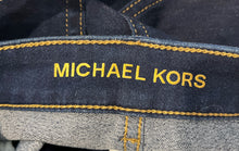 Load image into Gallery viewer, Michael Kors Womens Blue Denim Dark Wash Stretch Bootcut Leg Jeans Size 8