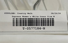 Load image into Gallery viewer, Express Womens White Pleated Ruffle Hem Strapless Maxi Dress Size Medium