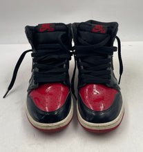 Load image into Gallery viewer, Authentic Nike Kids Jordan 1 Retro High OG Black Red Sneaker Shoes Size 5.5Y