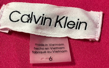 Load image into Gallery viewer, Calvin Klein Womens Pink Sleeveless V-Neck Back Zip Sheath Dress Size 6