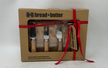 Load image into Gallery viewer, Bread+Butter Acacia Wood 5-Pieces Cheese Set With Tag & Box Factory Sealed