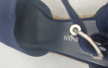 Load image into Gallery viewer, Stuart Weitzman Womens Sohogal Blue Beige Wedge Espadrille Sandals Size 10.5M