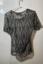 Load image into Gallery viewer, Harley-Davidson Womens Multicolor All Over Print Sheer Pullover Blouse Top Sz L