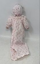 Load image into Gallery viewer, Collectible Blue Eyes Baby In Floral Outfit Small Classic Porcelain Doll