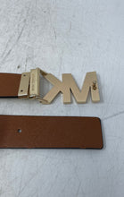 Load image into Gallery viewer, Michael Kors Womens Beige Signature Print Adjustable Buckle Belt