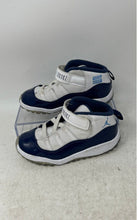 Load image into Gallery viewer, Nike Boys Air Jordan 11 Retro 378040-123 White Blue Sneaker Shoes Size 10C