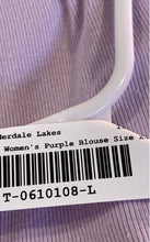 Load image into Gallery viewer, Free People Womens Purple Ruffled Cap Sleeve Scoop Neck Pullover Blouse Size XS