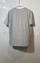 Load image into Gallery viewer, Lacoste Mens Gray Striped Cotton Short Sleeve V-Neck Regular Fit T-Shirt Size XL