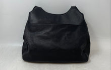 Load image into Gallery viewer, The Sak Womens Black Pebbled Leather Double Handle Zip Top Lined Shoulder Bag