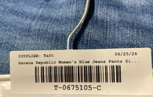 Load image into Gallery viewer, Banana Republic Womens Blue Denim Cropped Bootcut Leg Jeans Size 27/4 With Tag