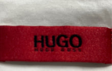Load image into Gallery viewer, Hugo Boss Mens Off White Long Sleeve Collared Button-Up Shirt Size Medium