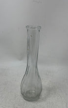 Load image into Gallery viewer, Clear Glass Ribbed Round Edge Bottle Shape Home Decorative Bud Vase