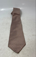 Load image into Gallery viewer, Louis Dell'Olio Mens Brown Purple Geometric Silk Adjustable Pointed Tie