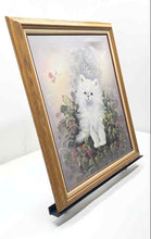Load image into Gallery viewer, Home Decorative Wall Hanging Framed Fluffy White Persian Cat Art Painting