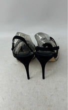 Load image into Gallery viewer, Aldo Womens Black Beige Pointed Toe Buckle Stiletto Slingback Heels Size 7