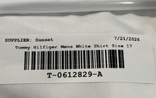 Load image into Gallery viewer, Tommy Hilfiger Mens White Long Sleeve Pockets Collared Dress Shirt Size 17 34-35
