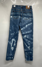 Load image into Gallery viewer, Gap Womens Blue Tie-Dye Denim Stretch Classic Fit Straight Jeans Size 10 Long