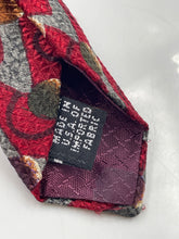 Load image into Gallery viewer, Christian Dior Mens Red Printed Keeper Loop Adjustable Formal Pointed Tie