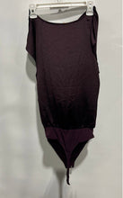 Load image into Gallery viewer, Express Womens Purple Sleeveless Cowl Neck Bodysuit Top Size M With Tag