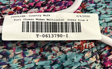 Load image into Gallery viewer, Kurt Thomas Womens Multicolor Printed Strapless Fit & Flare Dress Size 4