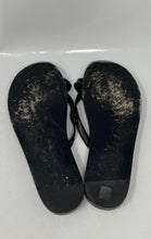 Load image into Gallery viewer, Coach Womens Black Brown Leather Slip-On Flat Flip-Flop Sandals Size 7B