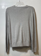 Load image into Gallery viewer, Calvin Klein Mens Gray Ribbed V-Neck Long Sleeve Pullover Sweater Size Small