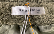 Load image into Gallery viewer, Angashion Womens Olive Green Long Sleeve Open Toe Winter Coat Size XL