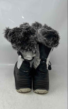 Load image into Gallery viewer, Kamik Womens Black White Round Toe Lace-Up Winter Boots Size 6
