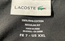 Load image into Gallery viewer, Lacoste Mens Black Short Sleeve Crew Neck Regular Fit Pullover T-Shirt Size XXL