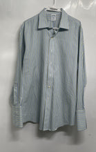 Load image into Gallery viewer, Brooks Brothers Mens Multicolor Long Sleeve Striped Slim Fit Dress Shirt 17-34