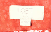 Load image into Gallery viewer, Loft Womens Coral White Floral Sleeveless Spagatti Strap Tank Top Size LP
